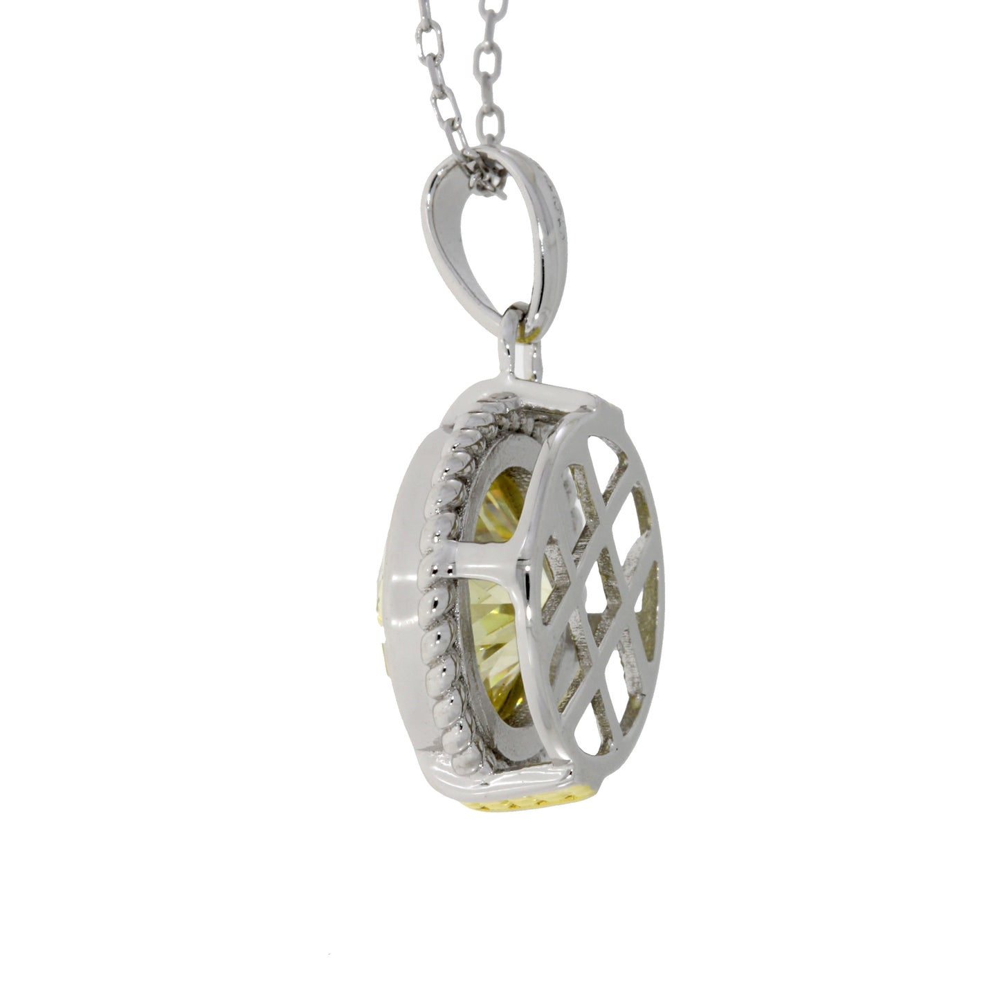 Pendentif de mode en zircon cubique en argent sterling