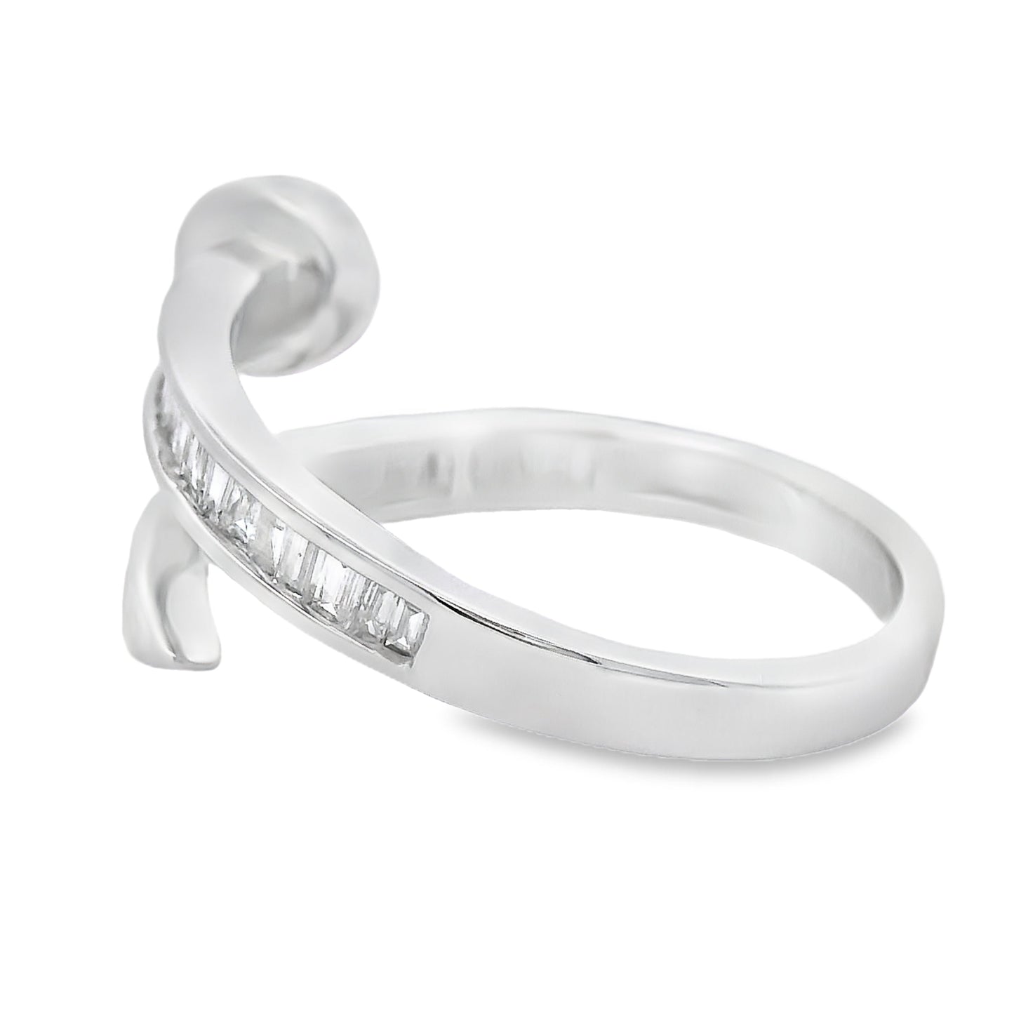 Natural .35ct Diamond Ring in 14KT White Gold