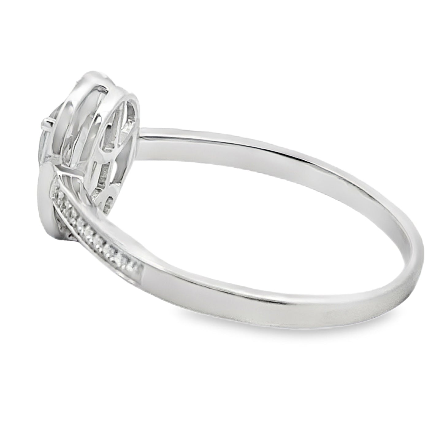 .50ct Mystic Fire Topaz and Diamond Ring in 10KT White Gold