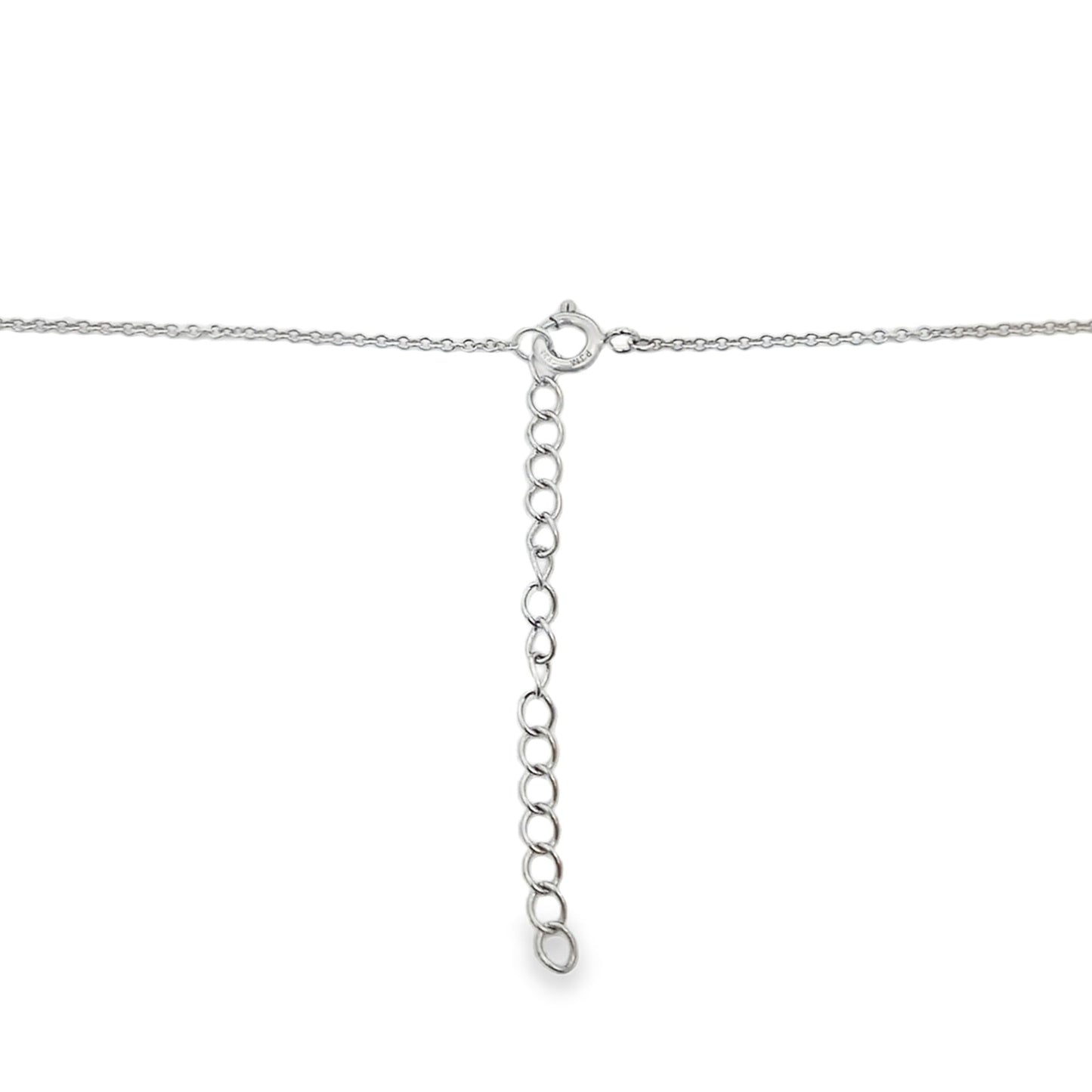 Colgante de moda de zirconia cúbica natural en plata esterlina