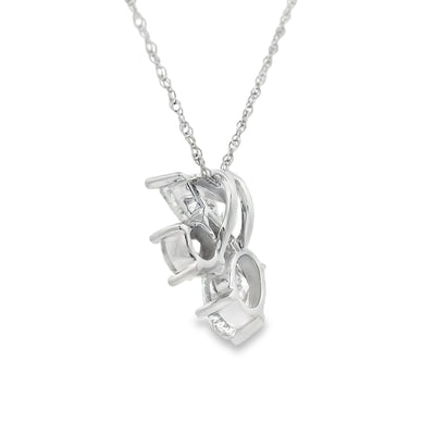 Elegant Lab Grown Diamond Pendant in 14KT White Gold