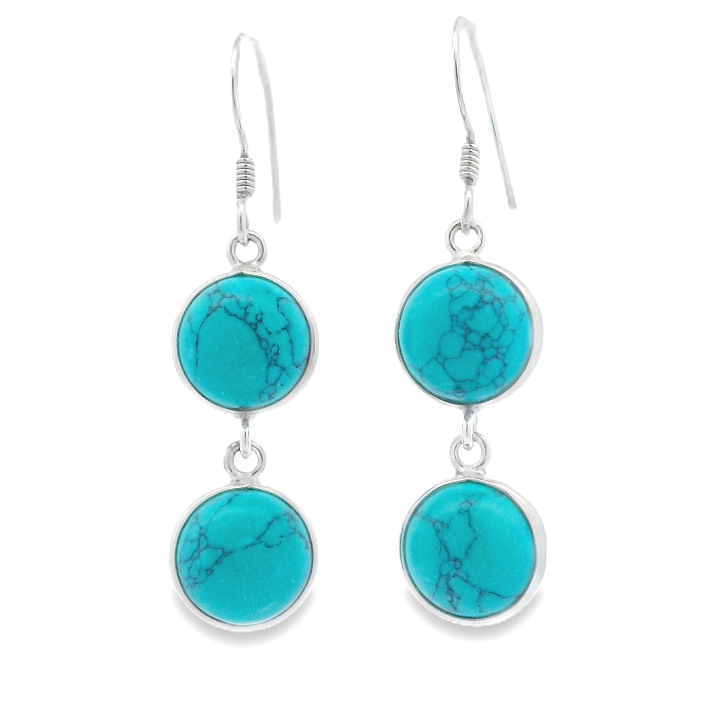 Pendientes Colgantes de Plata de Ley Elegantes