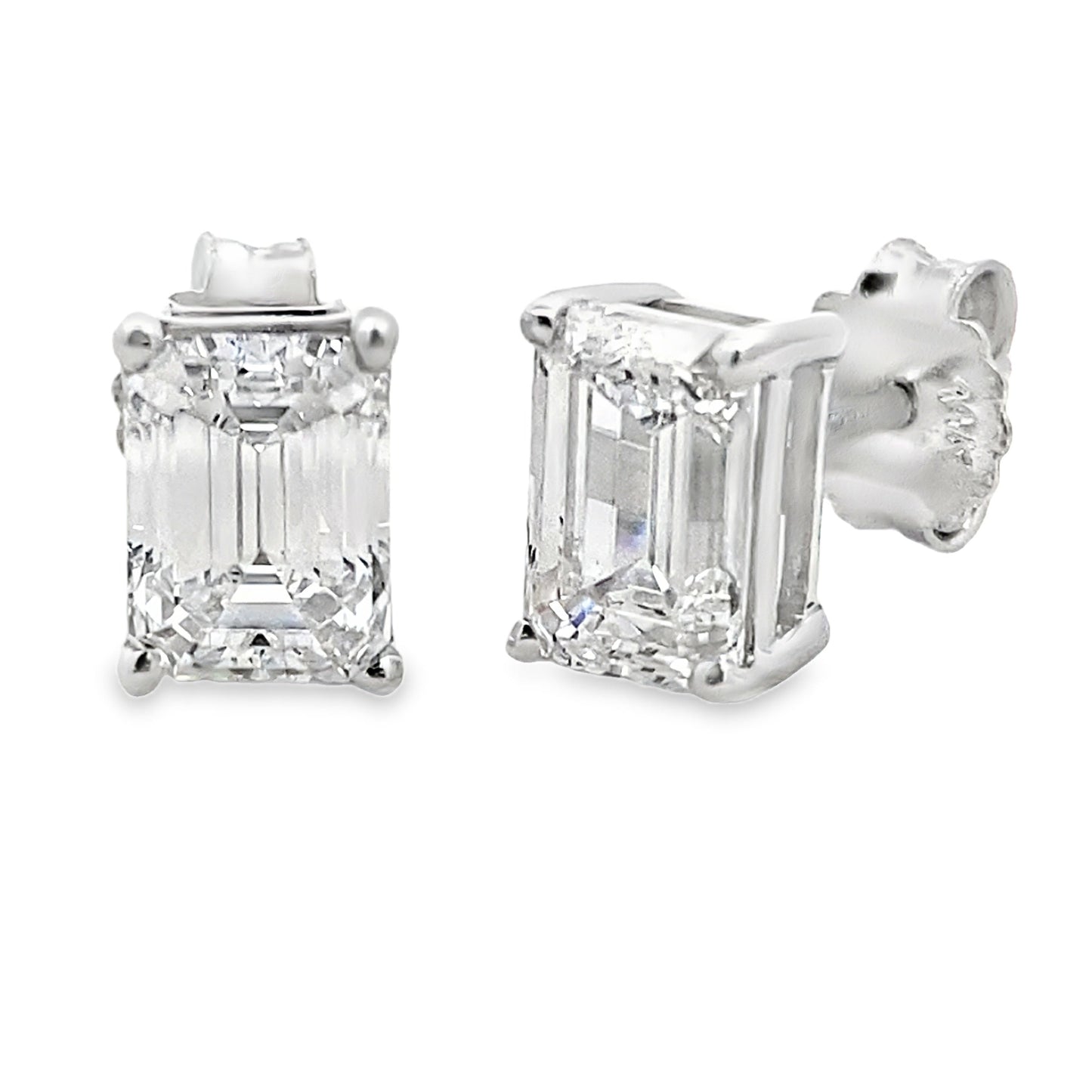 2.00ct Lab Grown Diamond Stud Earrings in 14KT White Gold