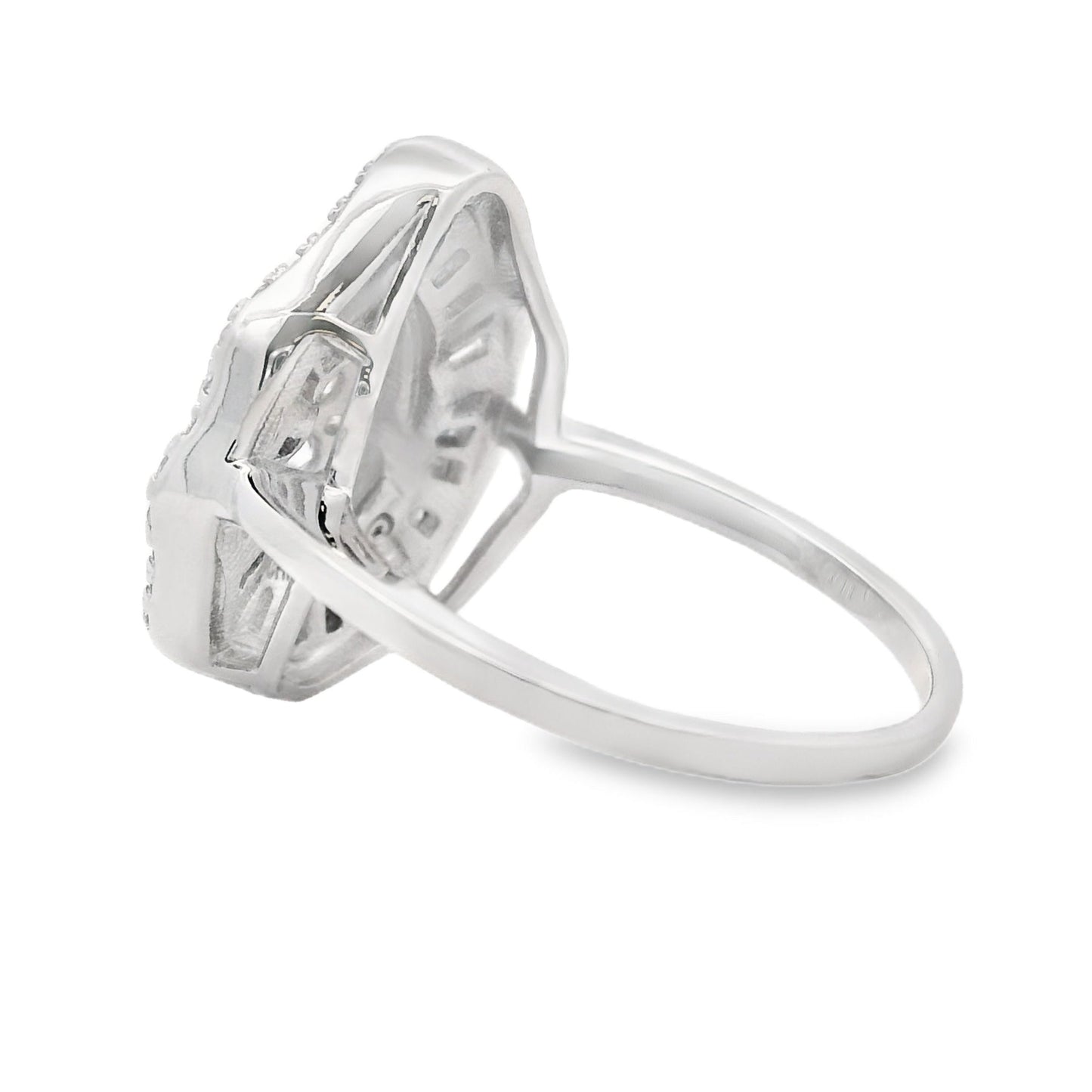Genuine Cubic Zirconia Ring in Sterling Silver