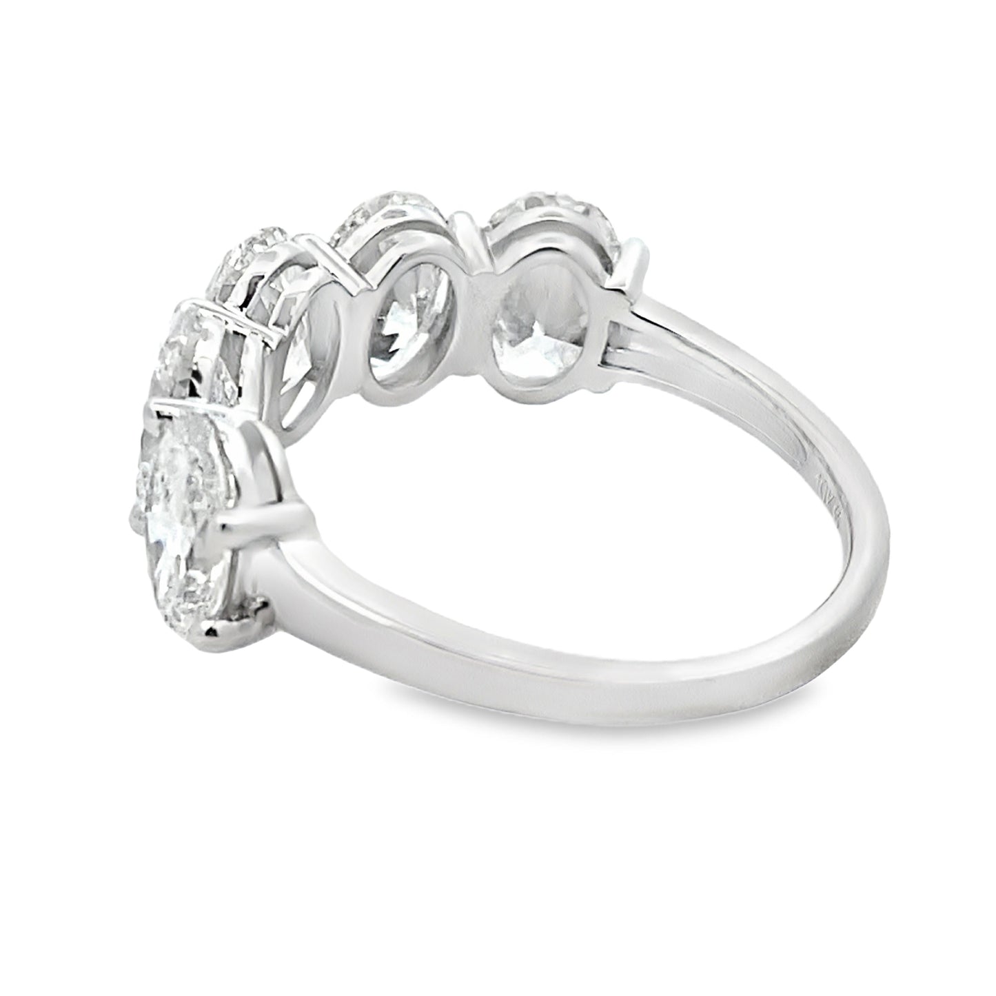 Bague de mariage en diamant cultivé en laboratoire en or blanc 10KT