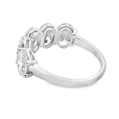 Bague de mariage en diamant cultivé en laboratoire en or blanc 10KT