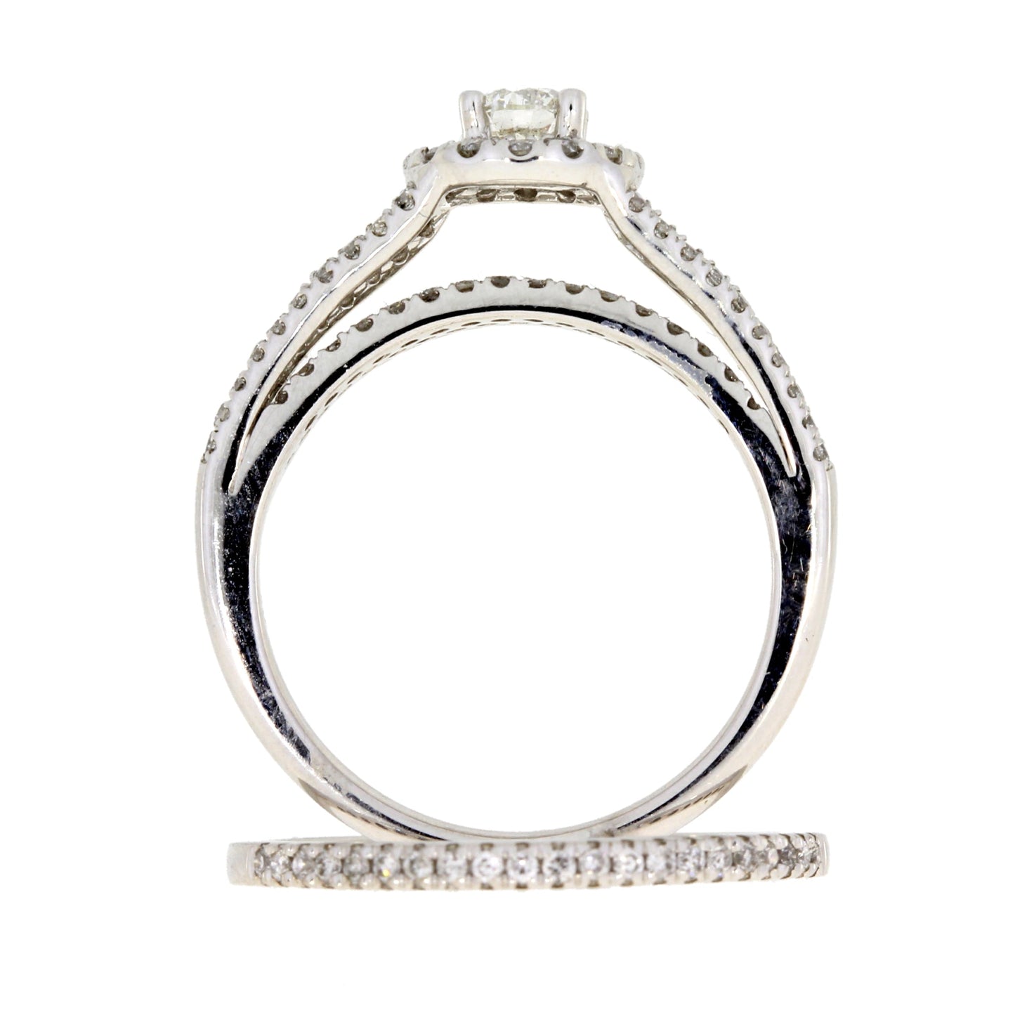 1.00ct Diamond Engagement Ring Set in 14KT White Gold