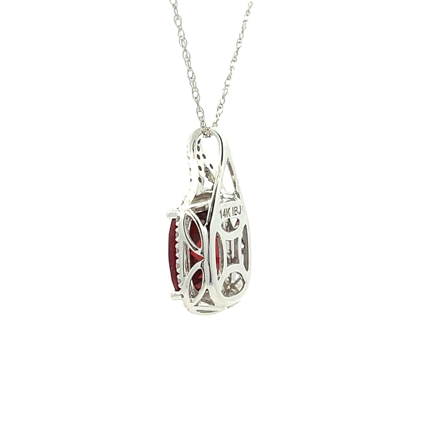 Colgante de Moda de Diamante de Amatista en Oro Amarillo de 14KT