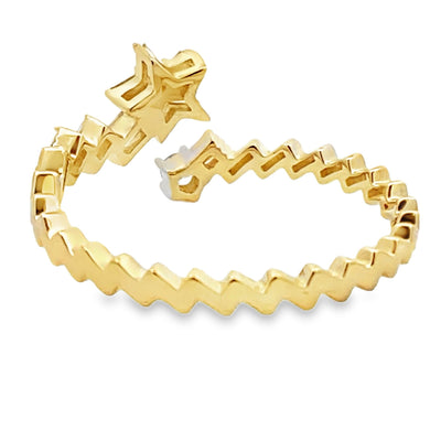 Bague en diamant véritable de 0,17 ct en or jaune 14KT