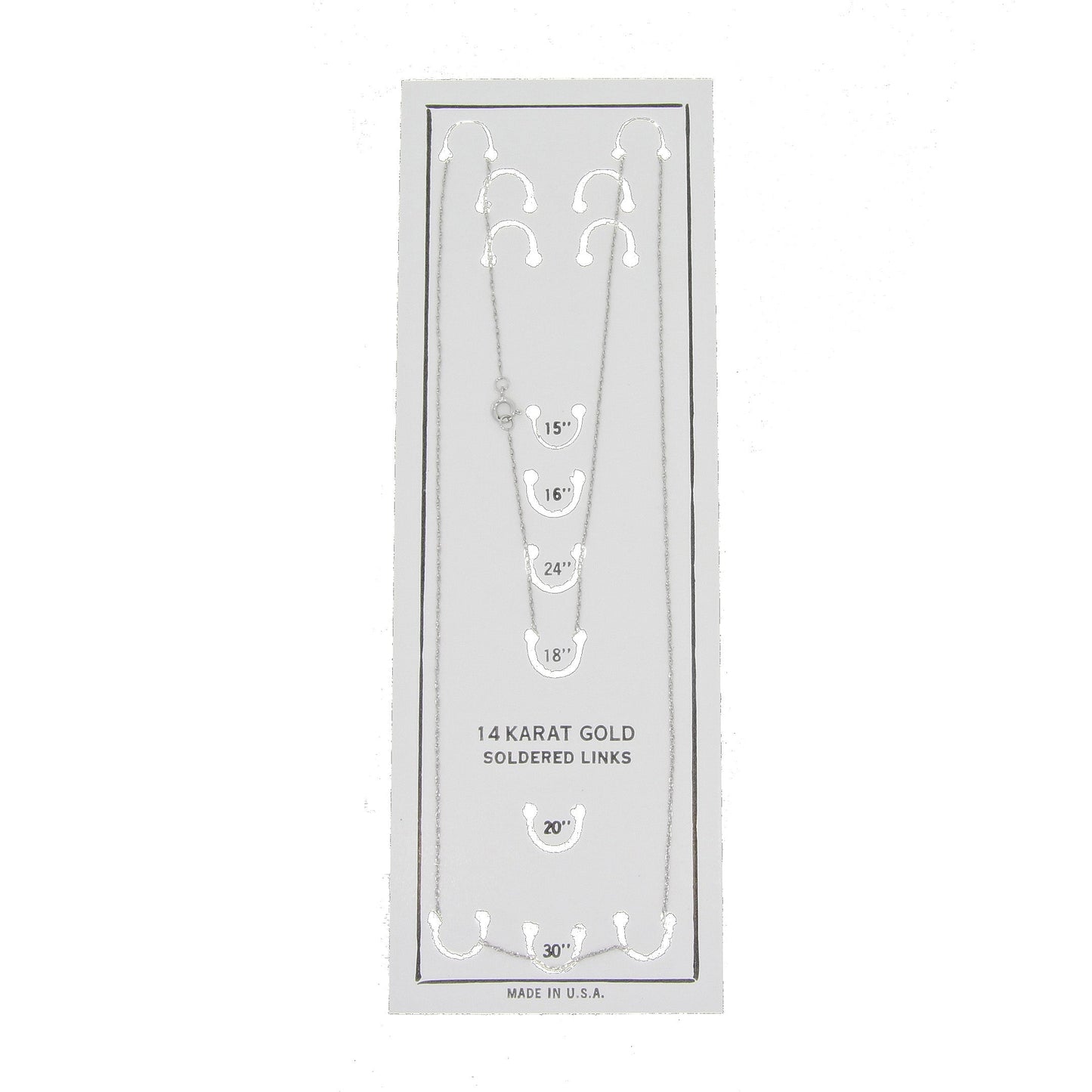 14KT White Gold Women's Chain Necklace