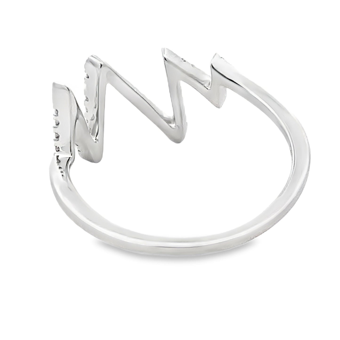Genuine .15ct Diamond Ring in 14KT White Gold