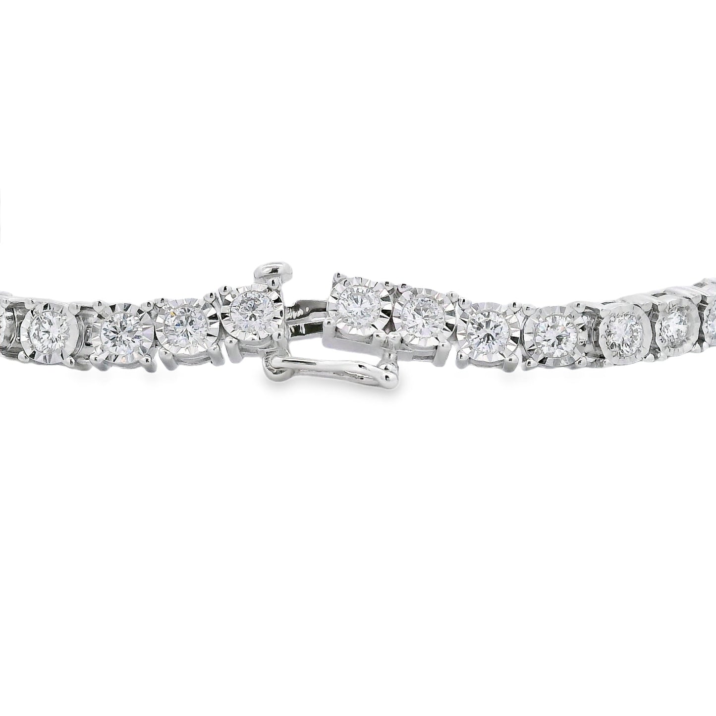 Bracelet de tennis en diamant cultivé en laboratoire en argent sterling