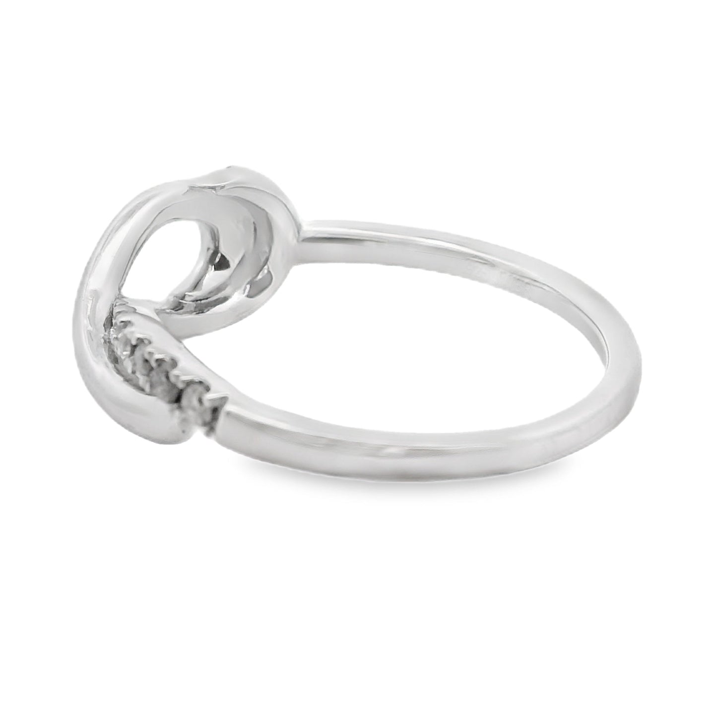 Bague en diamant de 0,21 ct en argent sterling