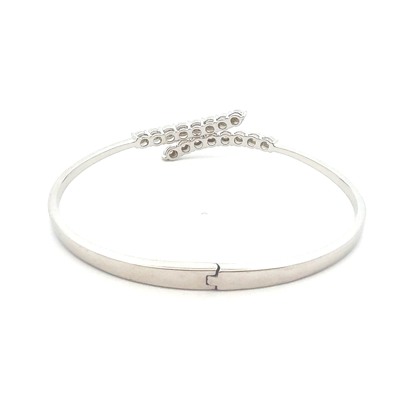 Brazalete de diamante genuino de 0.25ct en plata esterlina