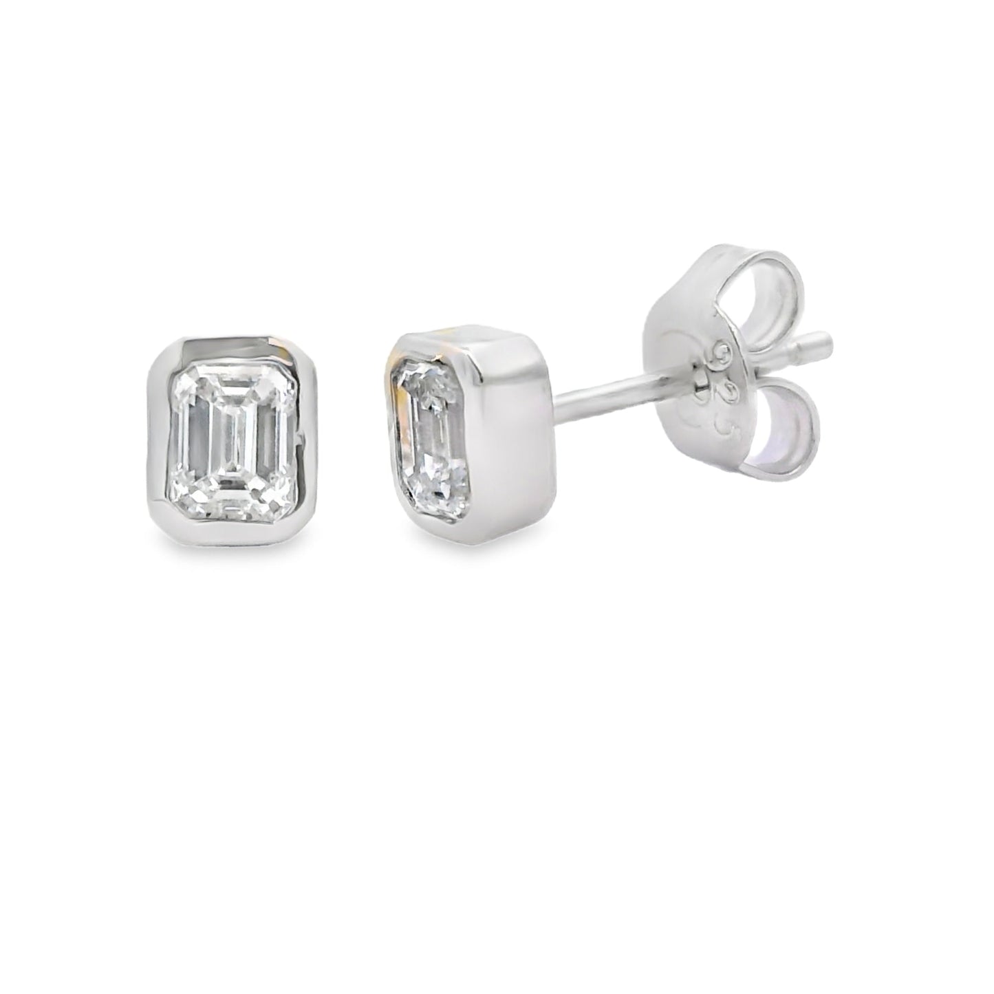 .50ct Lab Grown Diamond Stud Earrings in Sterling Silver