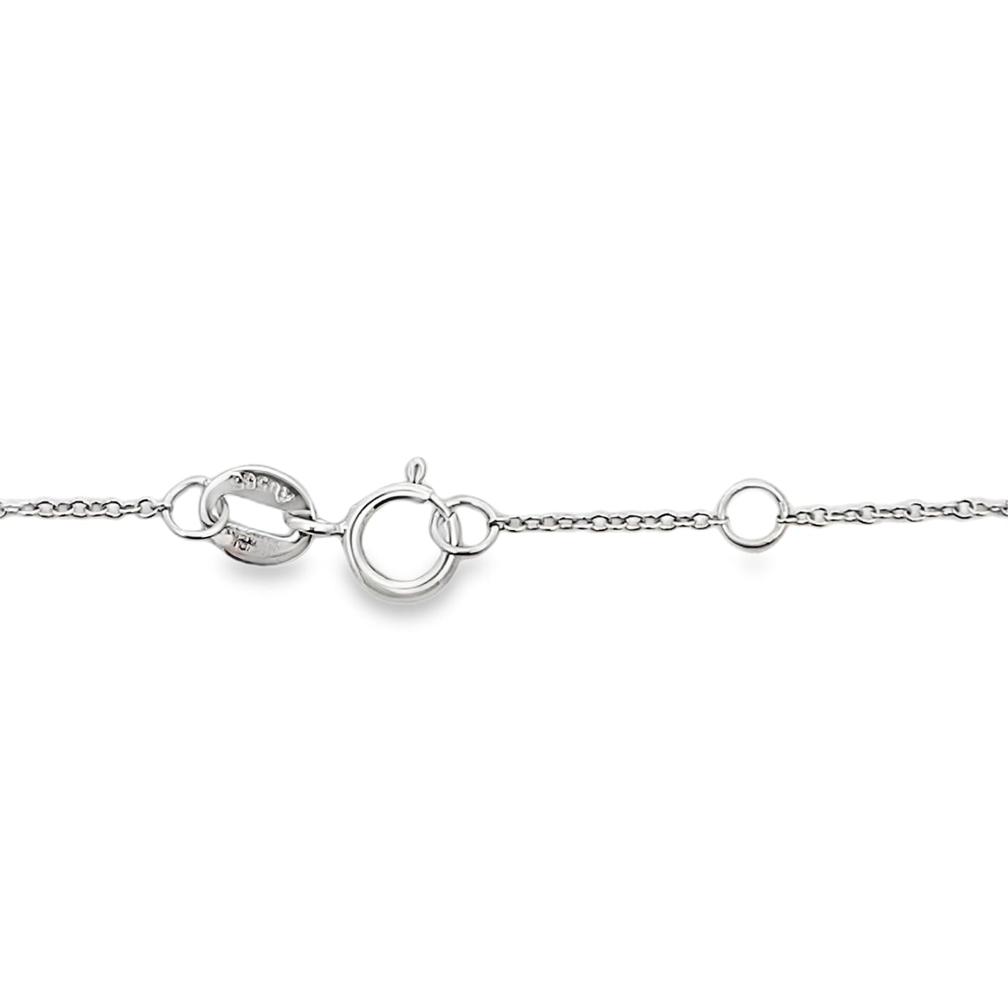 Pulsera de Rubí Natural y Diamantes en Oro Blanco de 14KT