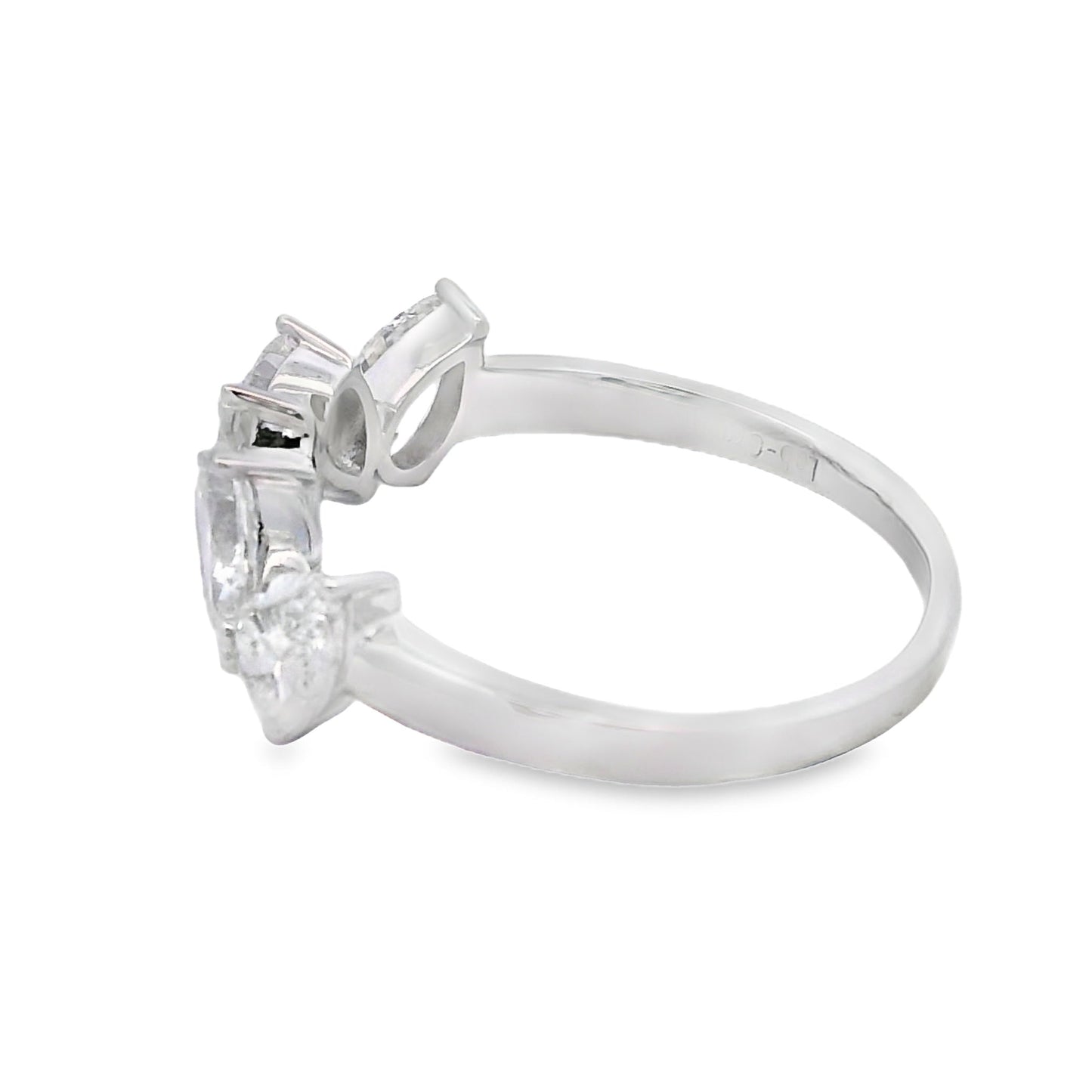 Lab Grown Diamond Wedding Band Ring in 10KT White Gold