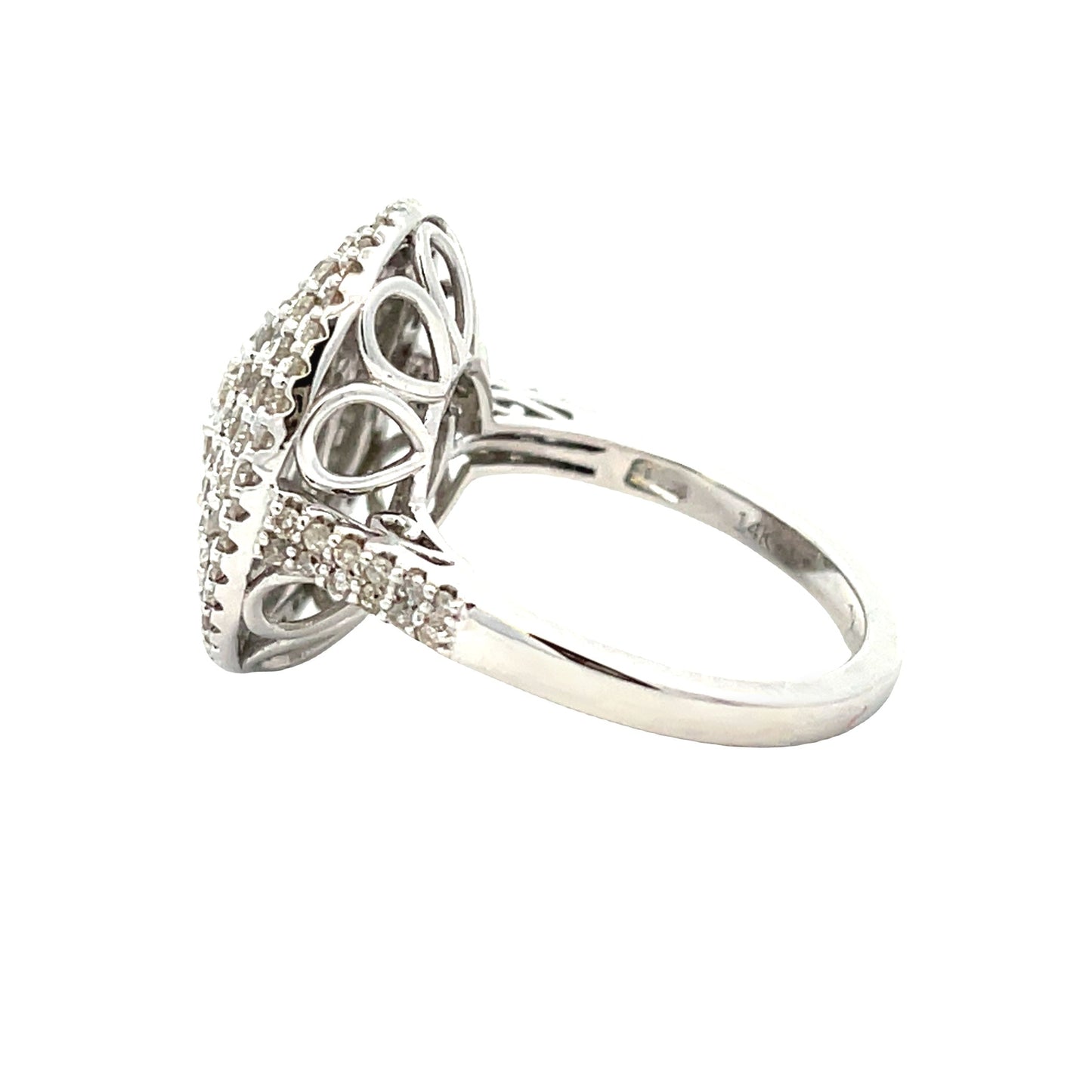 Anillo de Diamante Genuino de 1.50ct en Oro Blanco de 14KT