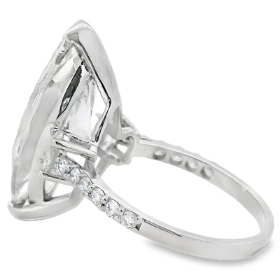 9.85ct Lab Grown Diamond Engagement Ring in 14KT White Gold