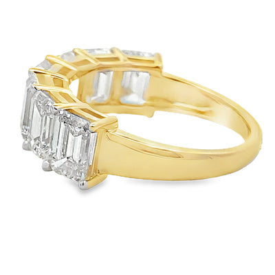 14KT Yellow Gold Lab Grown Diamond Fashion Band Ring