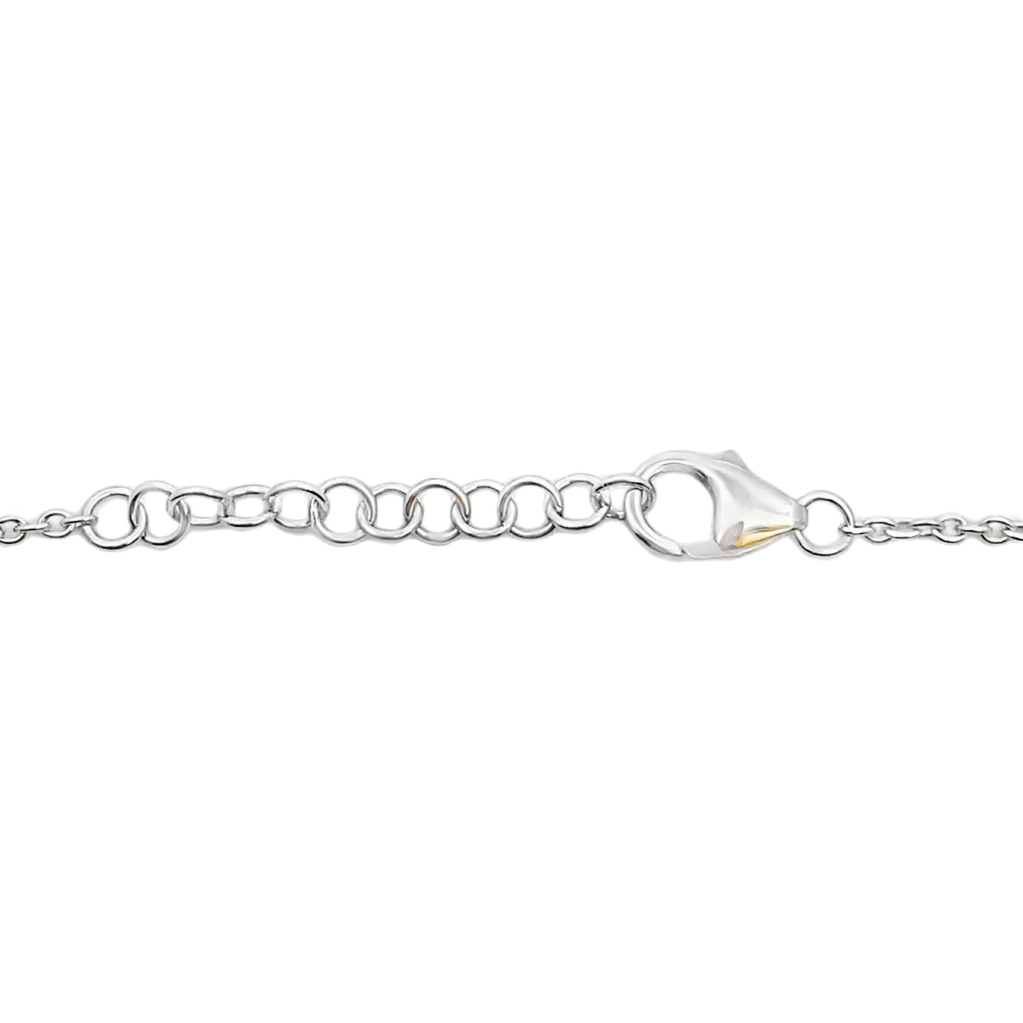 Pulsera de Diamante Natural de .10ct en Oro Blanco de 14KT