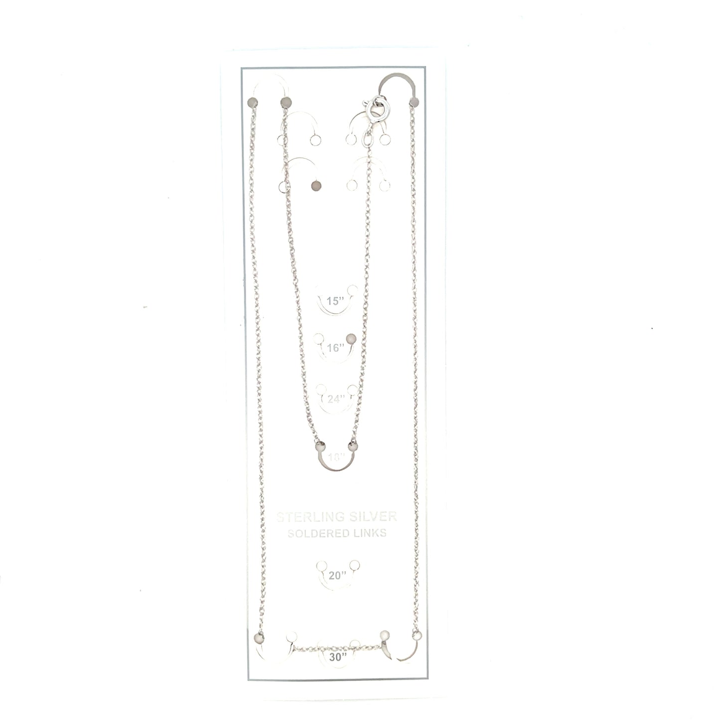 Elegant Sterling Silver Women's Chain Necklace