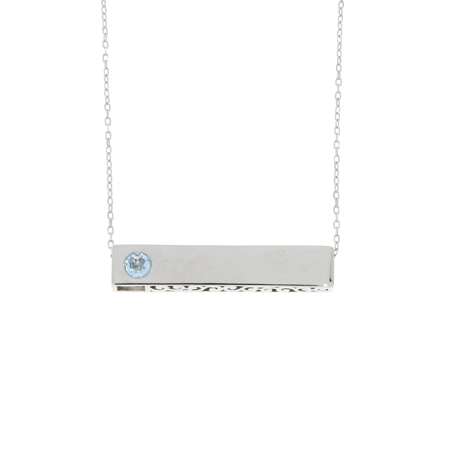 Pendentif de mode en topaze bleue naturelle en argent sterling