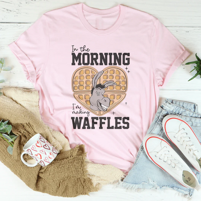 Por la mañana hago waffles Tee