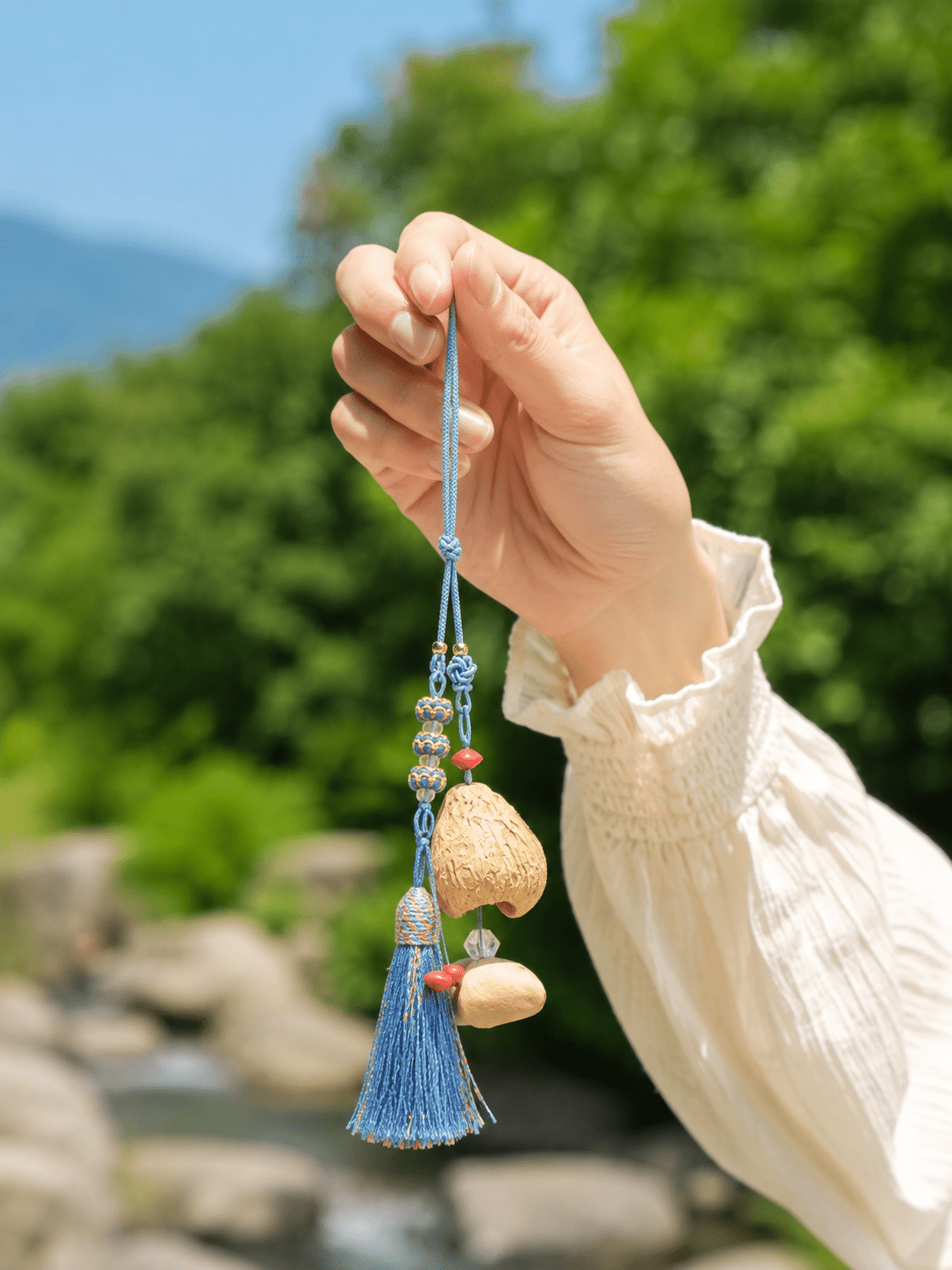 The Indigo Guardian - Royal Blue Tassel Car Charm