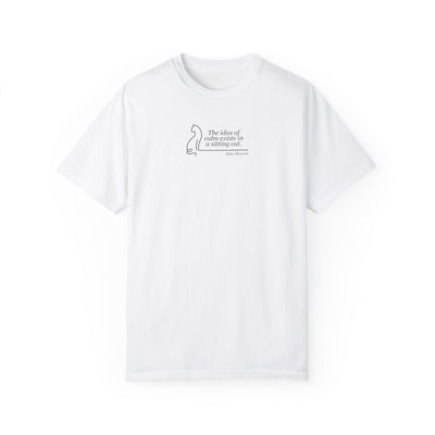 T-shirt unisexe teint en pièce inspirant - 'L'idée de confort'