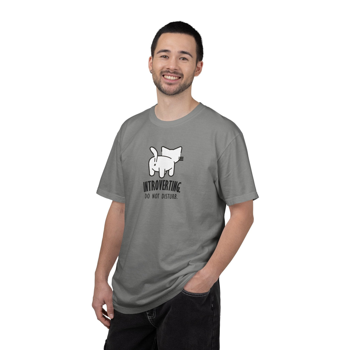 Introverting. Do Not Disturb. Unisex Cat T-Shirt