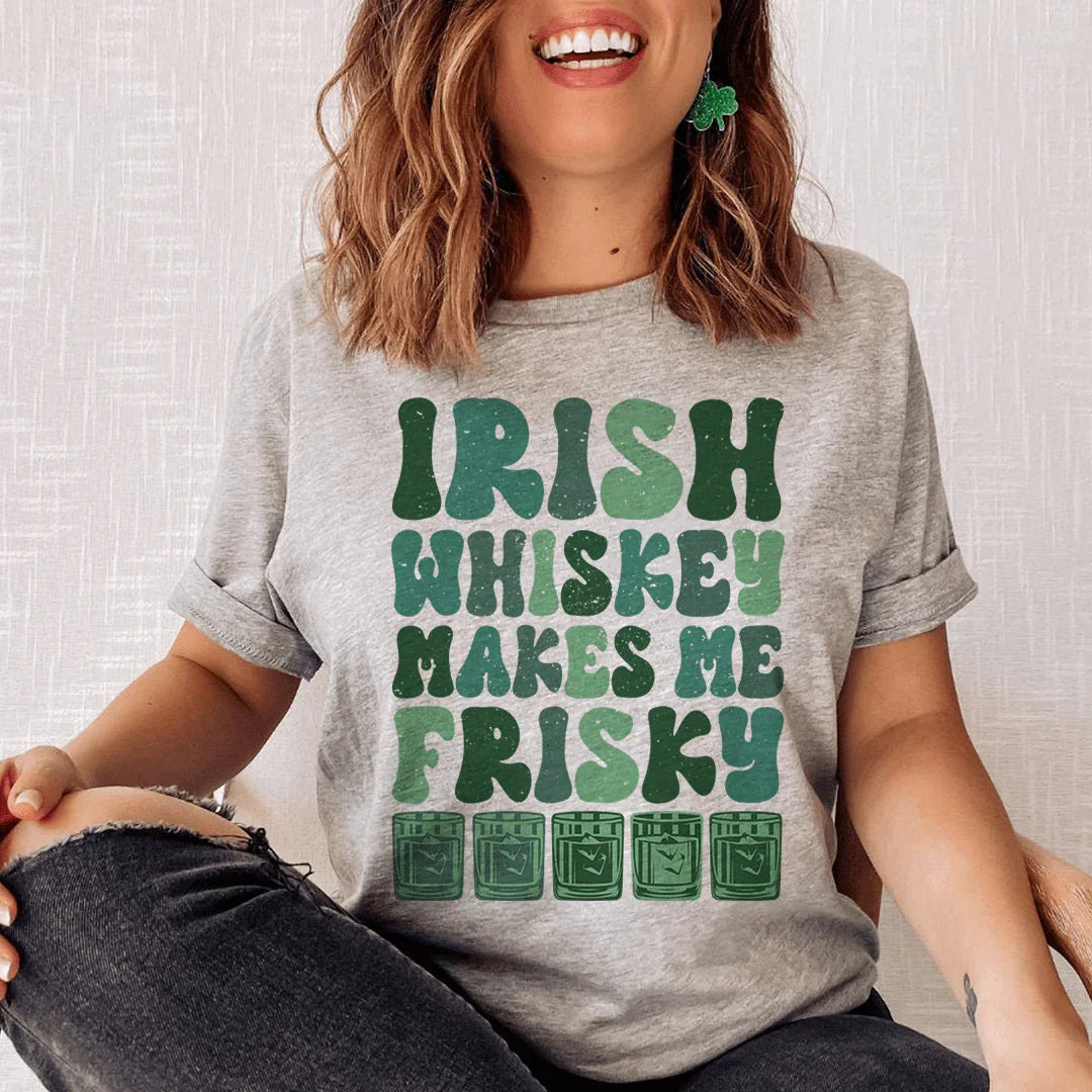 Camiseta "El whisky irlandés me hace juguetón"