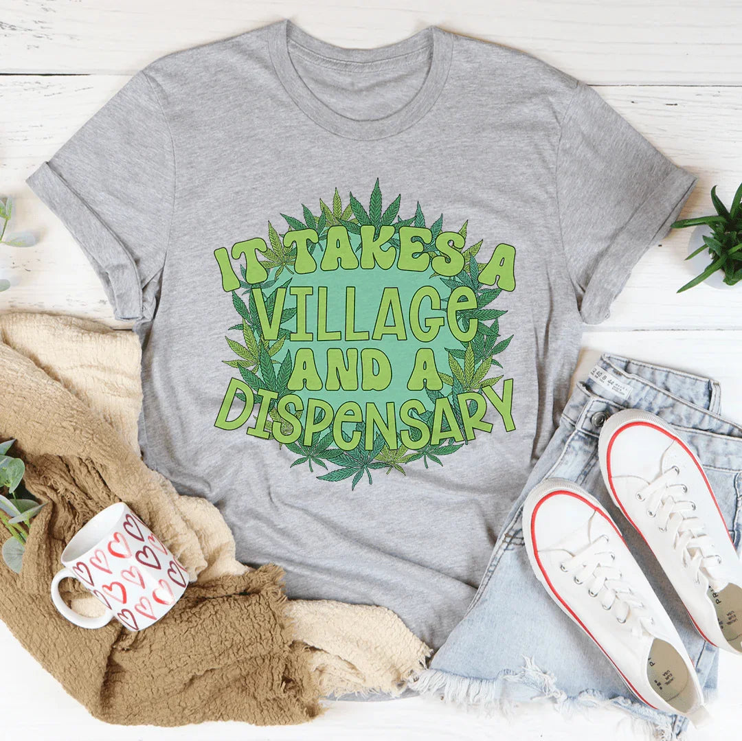Se necesita un pueblo y una camiseta de dispensario