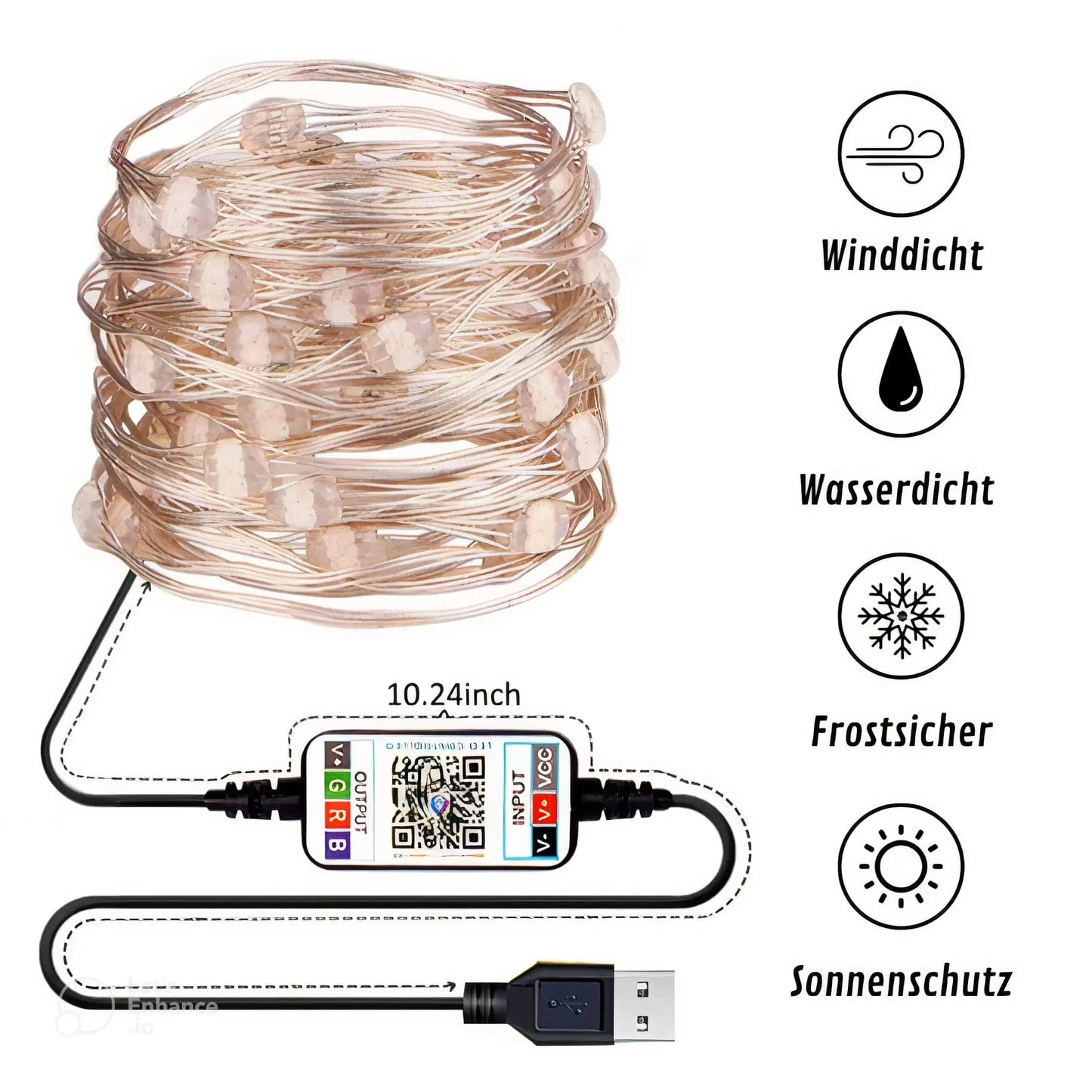 Guirlande de lumières de Noël personnalisable