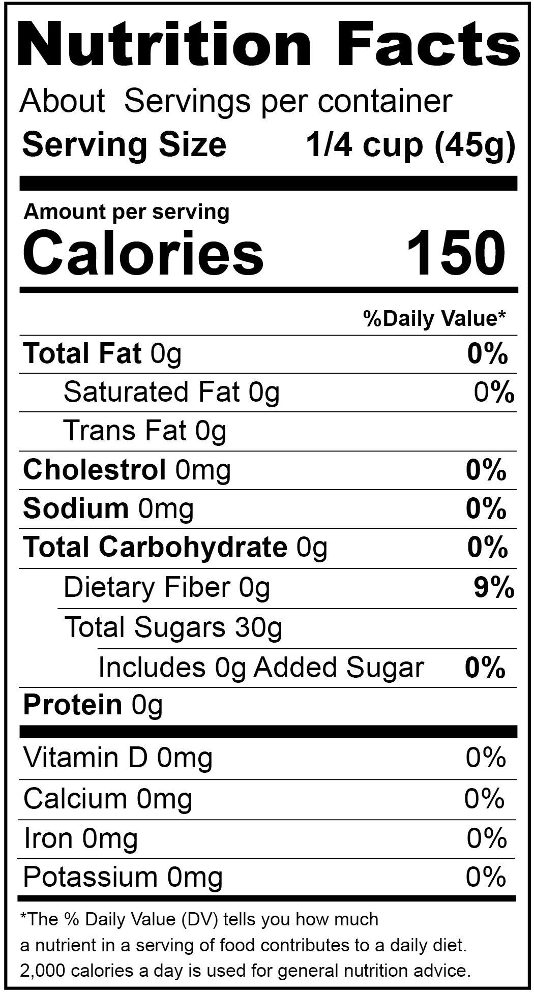Organic Granulated Date Sugar - Natural Sweetener - Korvel