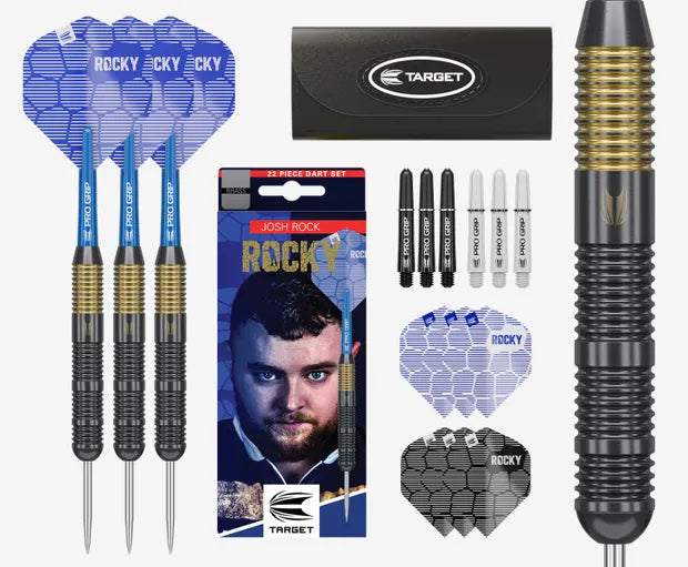 Josh Rock Signature Brass Steel Tip Darts - 22g Precision - Korvel