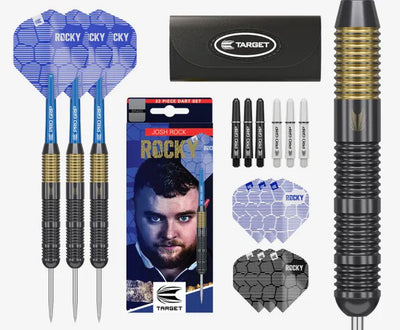Josh Rock Signature Brass Steel Tip Darts - 22g Precision - Korvel