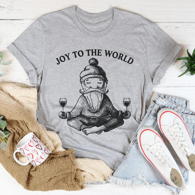 Camiseta de Papá Noel "Alegría para el mundo"