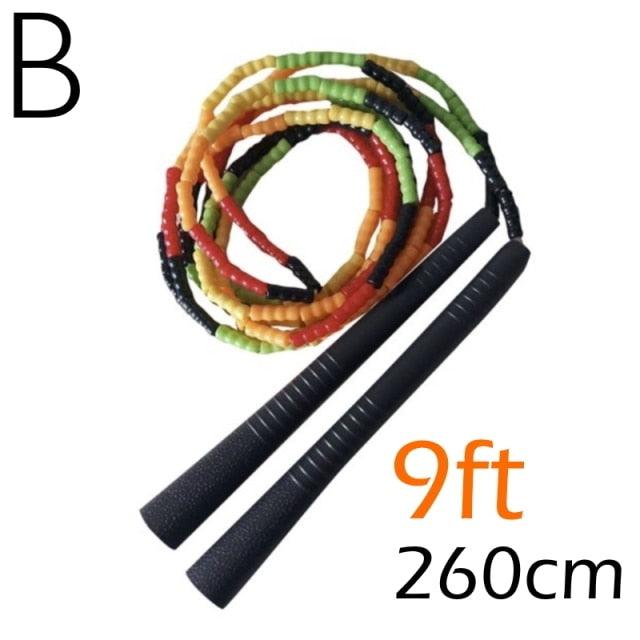 Corde à sauter en perles souples ajustable pour tous les âges