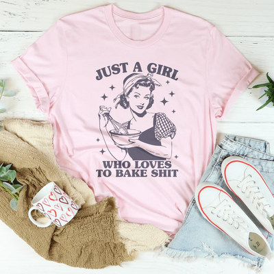 Camiseta "Solo una chica a la que le encanta hornear"