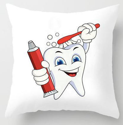 Kids' Cartoon Tooth Fairy Pillow Cover - Velvet Decorative Cushion