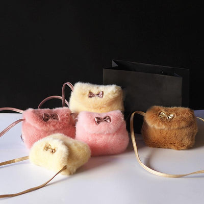 Kids Mini Crossbody Bag with Bowknot Design