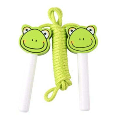 Colorful Wooden Jump Rope for Kids - Adjustable & Safe