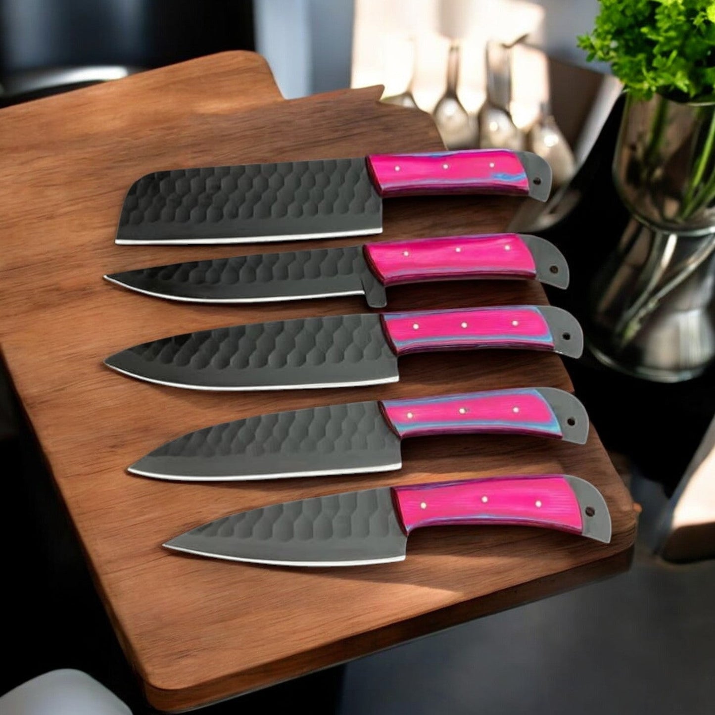Artisan Chef's Knife Collection – Exquisite Stainless Steel & Luxurious Wood - Korvel