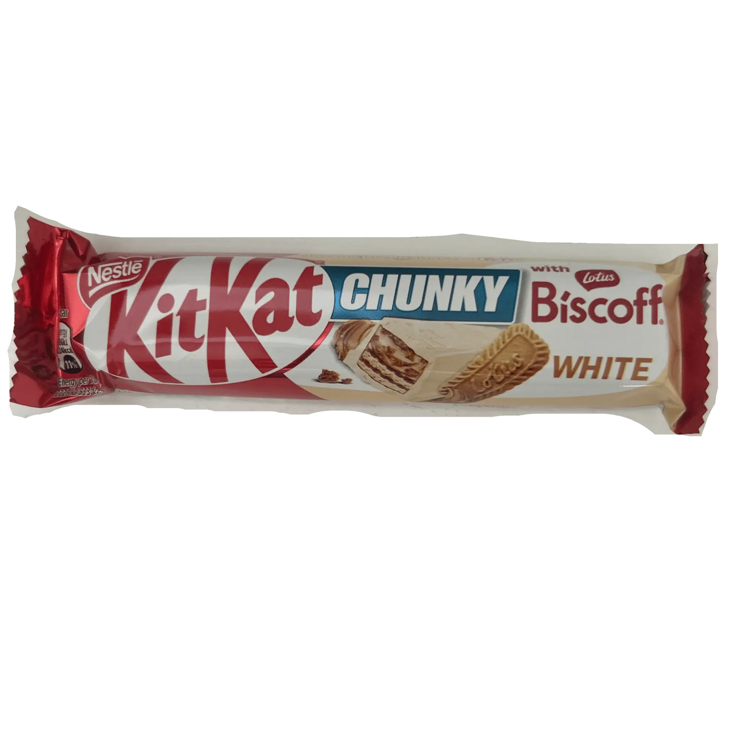 KitKat Chunky White with Biscoff – 42g Indulgent Chocolate Bar