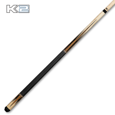K2 Cue Gloss Natural with Bocote/Black 8pt Lizard Wrap