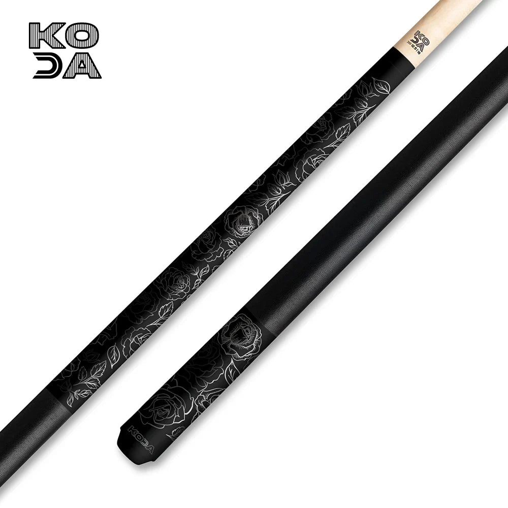 KODA Rose-Embellished Billiard Cue Stick
