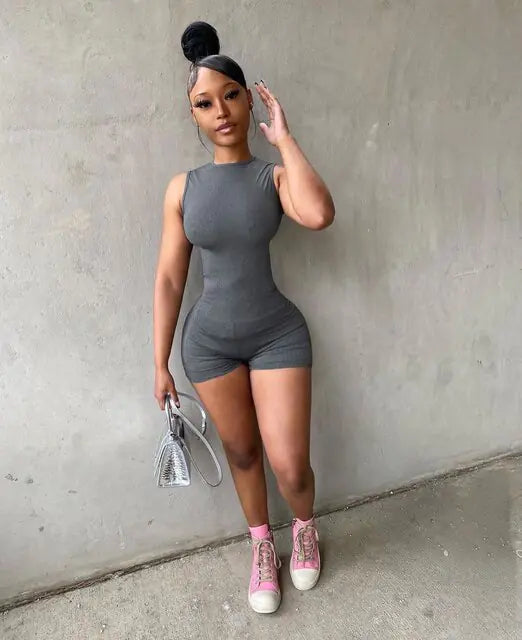 Bodycon Gym Bodysuit para Mujeres