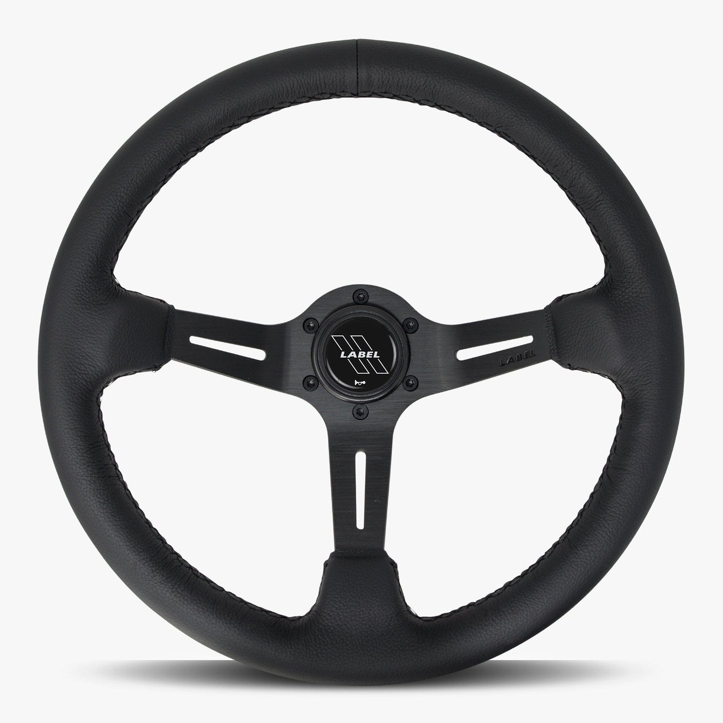 Le Mans Steering Wheel | Premium Black Leather & Anodized Finish - Korvel