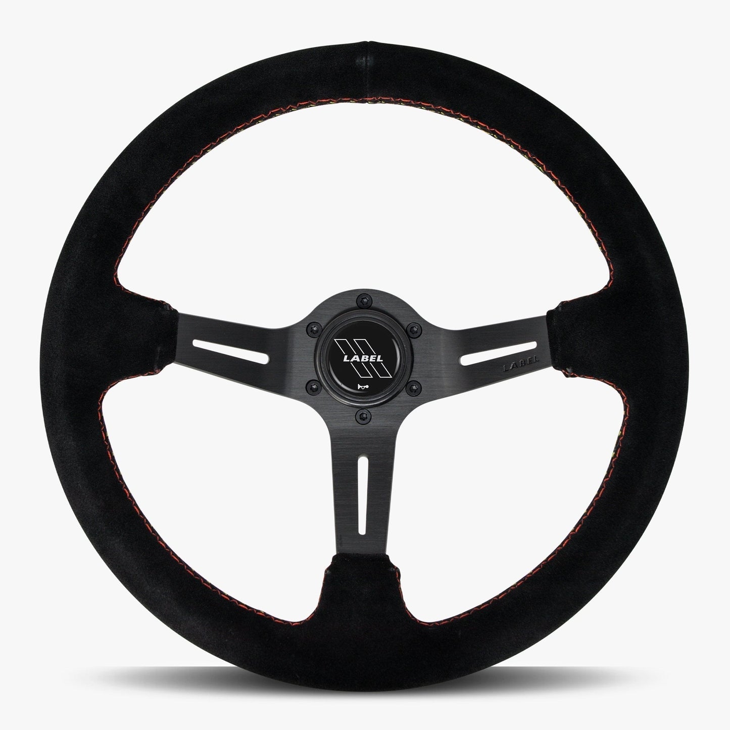 Le Mans Steering Wheel | Black Alcantara | Euro Stitch Design - Korvel